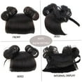 thumbnail image 5 of Baby Wig Natural Black Hairband for Girls COS Hair Accessories Headband with Head Buckle, 5 of 8