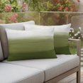 thumbnail image 3 of Outdoor Pillow Covers 20x12 Set of 2, Sage Green Ombre Waterproof Patio Throw Pillow Covers for Couch Sofa Chair, Modern Abstract Art Texture Decorative Pillowcases for Throw Pillows, 3 of 9