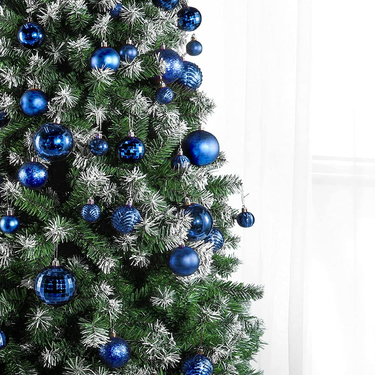 Christmas Ornaments Set of 36 - Beautiful [Black] Christmas Tree  Decorations Ornaments Set - 6 Style Christmas Ball Ornaments 