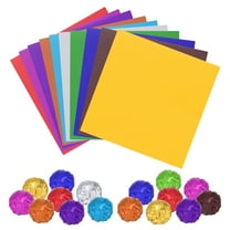Uxcell 200Pcs Mix-colors Foil Candy Chocolate Wrappers, 3x3" Glossy Wrapping Paper