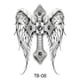 thumbnail image 2 of Etiqueta Engomada Del Tatuaje La Espalda Completa Serie Abstracta Cruzada Etiqueta Engomada Del Tatuaje Del Cuerpo 480X340 Mm (TB08), 2 of 9