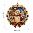thumbnail image 3 of Christmas Pearl Diamond Painting Suncatcher Kit, Acrylic DIY Diamond and Pearl Art Painting, Christmas Diamond Painting Hanging Pendant for Home Wall Decor, 3 of 5