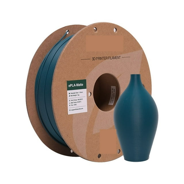 3D Printer Filament Matte PLA 1.75mm Dimensional +/- 0.03mm 1KG (2.2 LBS) Spool, 3D Printing Material For 3D Printers ,Easy to Use