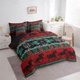 thumbnail image 3 of jejeloiu Boho Bohemian Print Twin Bedding Sets 7-Piece,Western Cowboys Horse Bedding Comforter Set,White Dreamcatcher Sheet Sets For Boys Kids,Lightweight Bedroom Decorative Reversible, 3 of 8