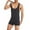 Black, variant on Mens One Piece Swimsuit Athletic Fitness Jumpsuit Tummy Control Bathing Suit Cotton Comfy Shorty Wetsuit Stretch Sportswear Close-Fitting Swimwear Beachwear Bikini Monokini