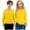 Yellow, variant on ATOGUTA Long Sleeve Shirts for Girls Kids Basic Crewneck T-Shirts Top for Boys 2 Pack Blue, 1T-11