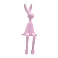 thumbnail image 1 of Figura decorativa de conejo sentado, estatua portátil, linda escultura decorativa para Rosa, 1 of 9