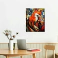 thumbnail image 2 of Nawypu  - The Foxes Abstract Canvas Wall Art. Cotton Canvas Giclee Print Stretched over Pine Wood Frame for Wall Decor, 2 of 4