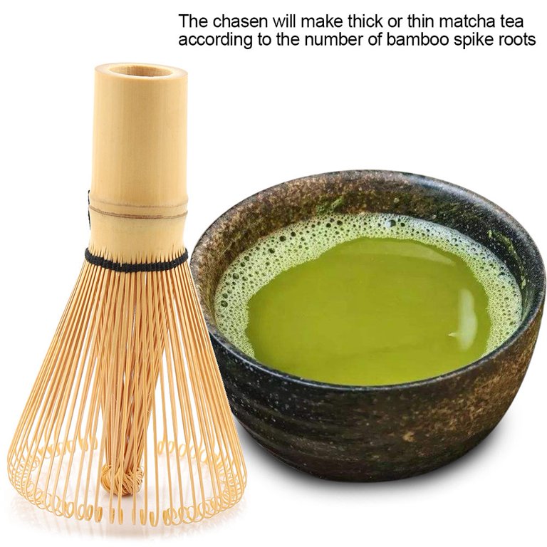 Kritne Natural Bamboo Tea Whisk Chasen Preparing Matcha Powder