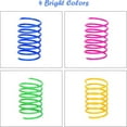 100 PCS Pet Wide Colorful Springs Cat Toys Coil Spiral Springs For Cat