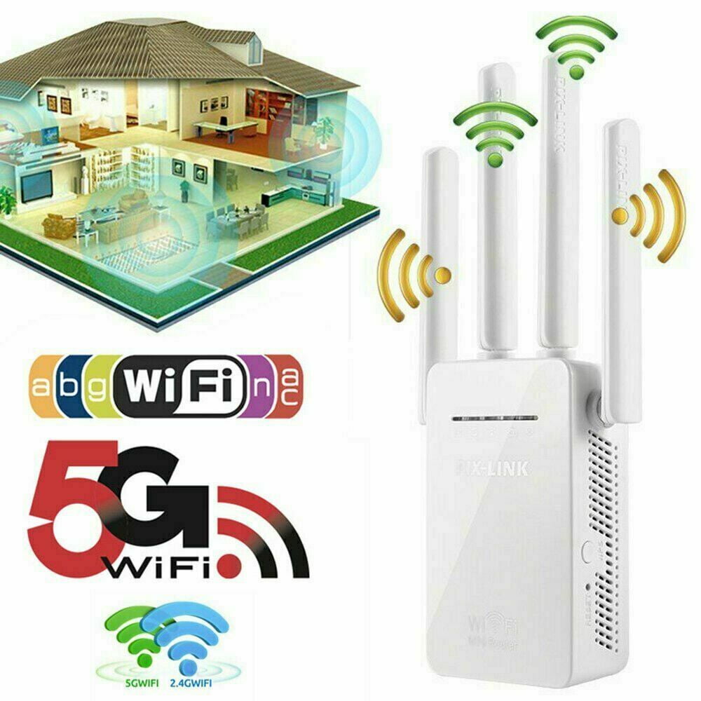 WiFi Extender Range Signal Booster Wireless Dual-Band ...