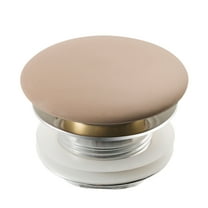 KRAUS Pop-Up Drain with Porcelain Ceramic Top for Bathroom Sink without Overflow, Gloss Beige