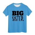 thumbnail image 3 of Hpapadks Girls Shirts Short Sleeve Big Sister Announcement Classic Round Neck Tshirt Girls Tops Light Blue 10-11 Years, 3 of 5