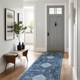 thumbnail image 2 of Beverly Rug Machine Washable Easy Cleaning Indoor Non-Slip Rugs Blue / Turquoise 2'2"x7', 2 of 9