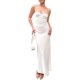 thumbnail image 3 of Maxi vestidos para mujer correa de espagueti sin negro recorte delgado fruncido bodycon vestido largo verano Y2K Streetwear, 3 of 5