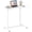 White, variant on Beran7 Mobile Standing Desk Computer Desk, Height Adjustable Stand Up Table with 4 Wheels, Rolling Compact Standing Desk with Steel Frame, MDF PVC Tabletop, Ideal for Home Office (Natural)