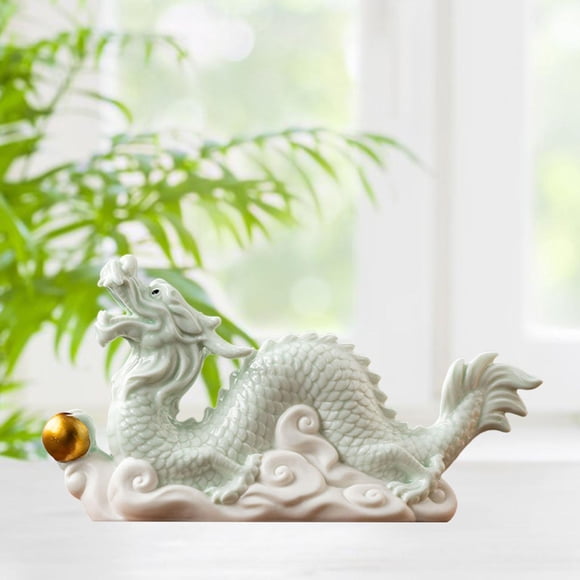 Elodie Figurine Dragon Chinois Collection Animal Feng Shui Figurine pour Magasin d'Étude Céladon