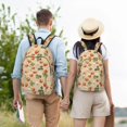 thumbnail image 6 of Balery Floral Strawberr Vintage Canvas Backpack for Men and Women - Large Capacity, Durable Travel Laptop Bag for School, Work, Hiking, and Outdoor Activities, 6 of 7