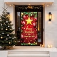 thumbnail image 5 of Ouuluon Festive Christmas Door Cover, 35X71 inch Front Door Cover for Door Wall Holiday Party Decoration, 5 of 7