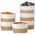thumbnail image 1 of Hasense Ceramic Ramekins - 4 oz, Creme Brulee & Mini Souffle Dishes Set of 6, Oven Safe, White, 1 of 7
