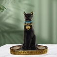 thumbnail image 1 of Estatua Portavelas de , portavelas de té Estatua de gato Arte de pared egipcio Dormitorio Bar Hotel Tienda de inaugurac BLESIY Estatua de estatuilla de gato, 1 of 8