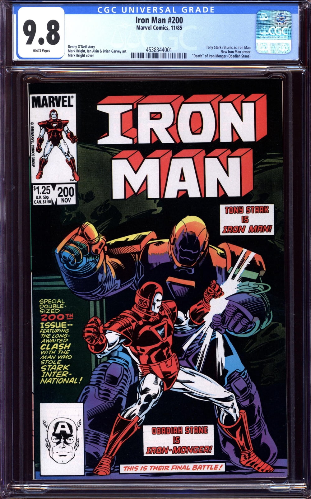 Iron Man #200 - CGC 9.8 Comic Book