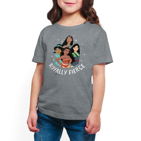 Disney Princess - Royally Fierce - Toddler And Youth Short Sleeve Graphic T-Shirt