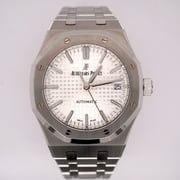 Audemars Piguet Royal Oak 37mm Stainless Steel Watch Silver Dial Ref 15450ST