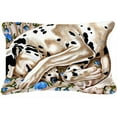 thumbnail image 1 of Lit de Roses Coussin Décoratif en Tissu Dalmatien, 1 of 1