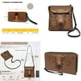 thumbnail image 5 of ZUXONGSY Highland Cow Sunflower Print Crossbody Hobo Bag Sets for Women, Leather Shoulder Handbag Tote Bag Satchel Purse with Leather Wallet, Multi Pocket Messenger Purse with Adjustable Strap, 5 of 5