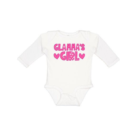 Inktastic Glamma's Girl Girls Long Sleeve Baby Bodysuit