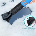 thumbnail image 3 of Winter Machine Extendable Car Cleaning Ice Scraper Snow Shovel Car Windshield Snow Brush with Gloves Auto Window Snow Remover goodthing (Color : Black), 3 of 7