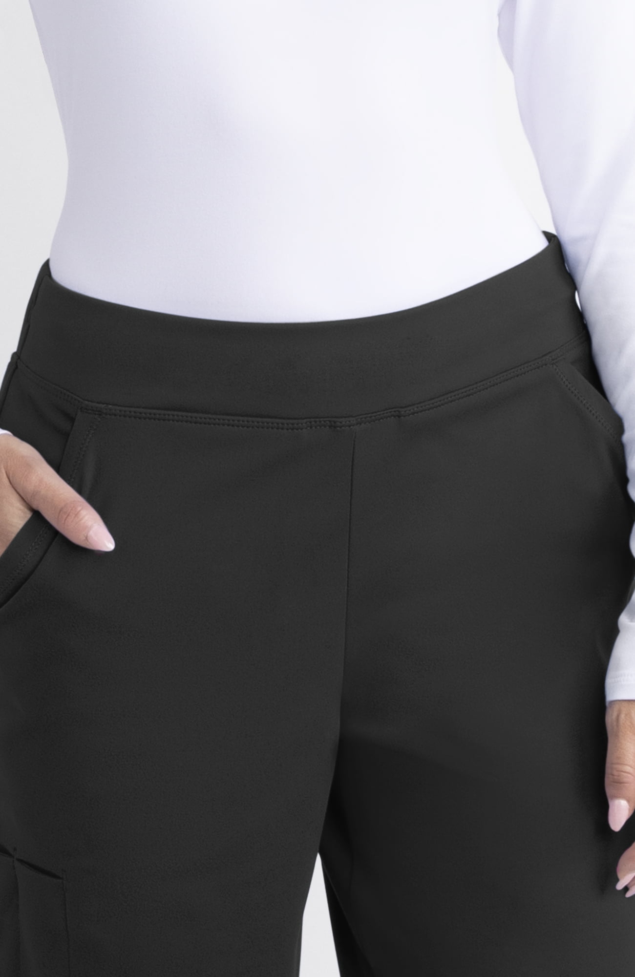 Gildan Wide Leg Pull-On Cargo Scrub Pant, 2-Way Stretch, Sizes XS-2XL