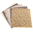 thumbnail image 4 of Leku Tela de algodón para Ropa de Cama - 7 Piezas 50 * 50 cm Tela de algodón Cuadrados Surtidos de Bricolaje Kit de Ropa de Cama precortado Paquete de Cuartos(café), 4 of 5