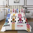 thumbnail image 1 of Go Kart Quilt Set Karting Race Cars Coverlet Set,Racing Drift Kart Bedspread Set Twin,Extreme Sport Quilted Competitive Game Room Decor, 1 of 3