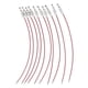 thumbnail image 1 of 10 piezas de zo de ambre DYNWAVEMX Llaveros Alambre de acero inoxidable rojo, 1 of 8