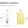 thumbnail image 2 of SHIQI-12V LED Light Bulbs - Soft Warm White 2700K 2W (Only for 12 Volt DC/AC)- 25W Equivalent Low Voltage E12 Candelabra Base Small Globe Bulb for RV, Camper - 6 Pack, 2 of 4