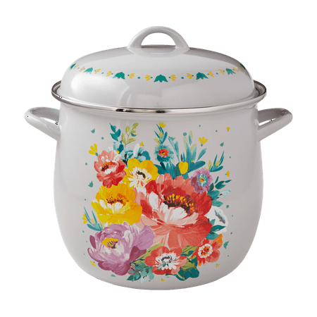 

Breezy Blossom Enamel-on-Steel 12-Quart Stock Pot