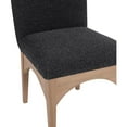 thumbnail image 4 of Meridian Furniture Waldorf Black Chenille Fabric Dining Side Chair, 4 of 8