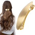 thumbnail image 1 of CustomyLife Pasador de pelo ovalado de 3.0 in, clip de pelo grande de metal vintage, dorado, francés, boda, fiesta de graduación, accesorios formales para el pelo para mujeres y niñas, pelo largo y gr, 1 of 5