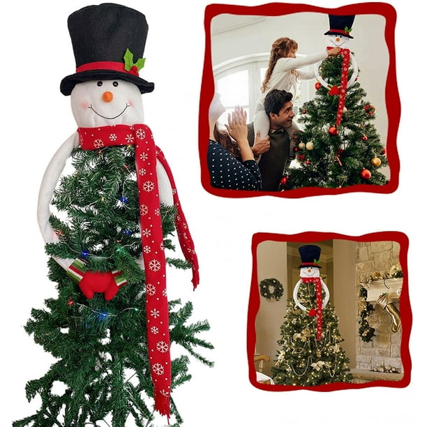 Christmas Decorations Indoor - Christmas Decor - 3 Pack DIY Fish Bowl  Snowman Crafts with Fake Snow & T/Ree & Figures & Top Hat - Xmas Holiday  Decor