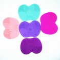 thumbnail image 3 of Paquete de 2 almohadillas de limpieza de brochas de maquillaje de gel de silicona, almohadillas de limpieza de brochas de maquillaje portátiles con ventosa para eliminar residuos cosméticos (verde me JAMW Sencillez, 3 of 4