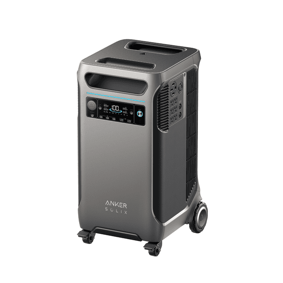 Restored Anker SOLIX F3800 Whole-Home Backup Power Station(3.8kWh-58.8kWh) - Dark Gray (Refurbished)