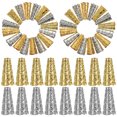 thumbnail image 1 of LOLIPPYY 100Pcs Small Metal End Caps Alloy Silver for Jewelry Making by Craft Enthusiasts, 1 of 8