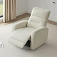 thumbnail image 6 of CHITA Power Glider Recliner Chair, 270° Swivel Recliner with USB & Type-C Charge for Nursery, Fabric in Linen, 6 of 15