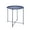 Dark Blue, variant on Folding Tray Metal Side Table Yellow Round End Table Cyan Sofa Small Accent Fold-able Table, Round End Table Tray, Next to Sofa Table, Snack Table for Living Room and Bed Room