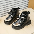 thumbnail image 4 of Eltusu Girls Winter Boots, No Slip Thermal Breathable Bow Kids Shoes Black Size 3(Big Kids), 4 of 9