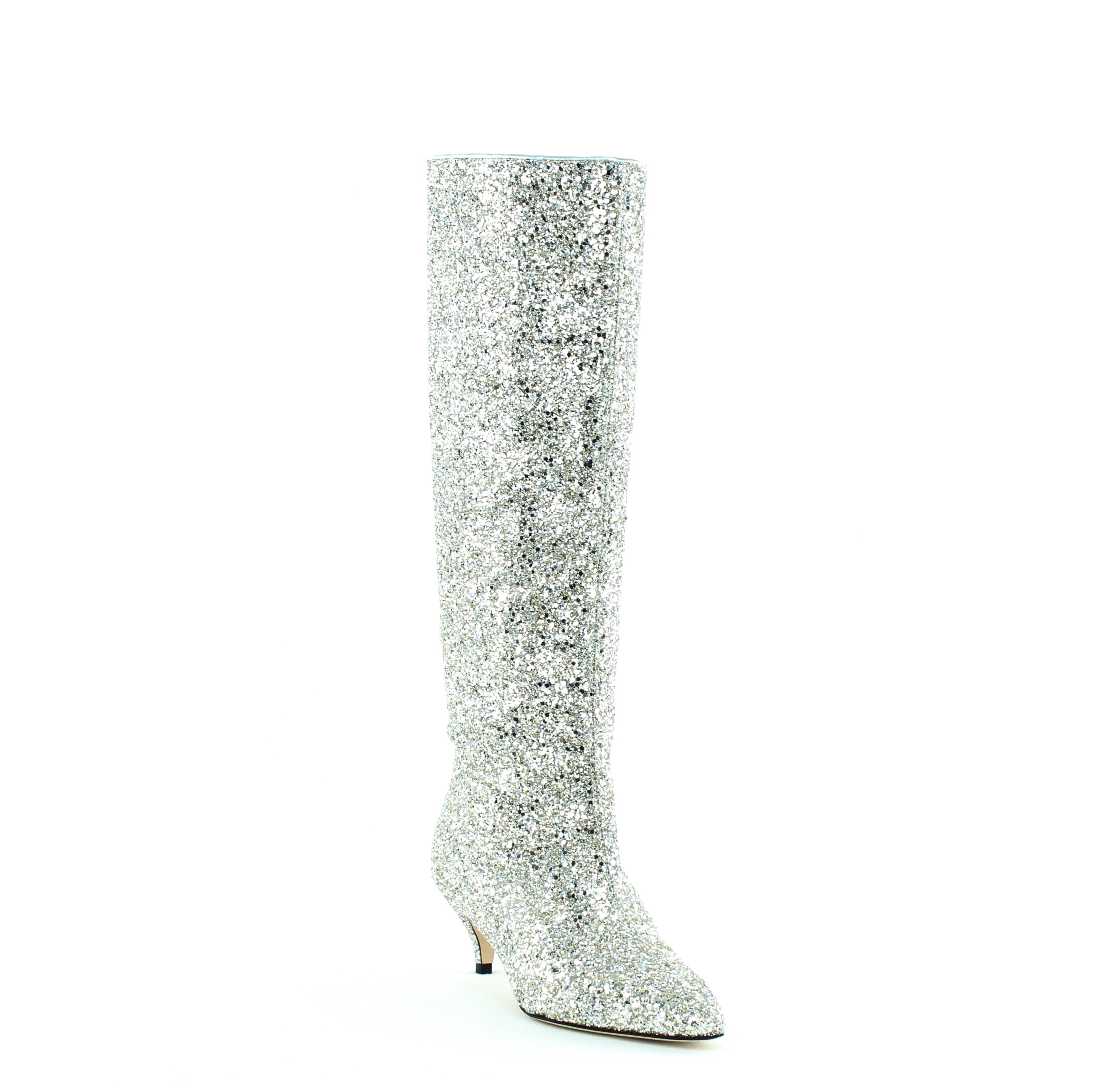 glitter boots knee high