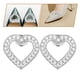 thumbnail image 4 of 1 par de clips para zapatos de mujer con forma de corazón, con cristales de imitación y perlas, para hebillas de zapatos, accesorios para novias, bodas, graduaciones y fiestas de tacones altos, 4 of 8