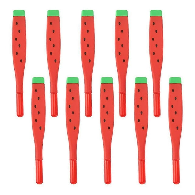 Ergonomic Design Watermelon Sign Pens For Writing And Coloring Books Made Of Rubber Suitable For Students 10Pcs